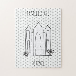 LDS Salt Lake City Tempel eenvoudige moderne mormo Legpuzzel