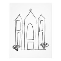 LDS Salt Lake City Temple eenvoudig modern mormon