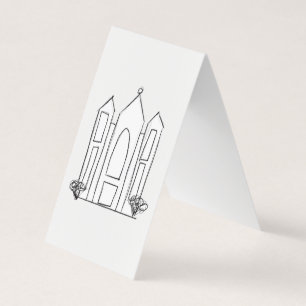 LDS Salt Lake City Temple eenvoudig modern mormon Kaart