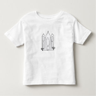 LDS Salt Lake City Temple eenvoudig modern mormon Kinder Shirts