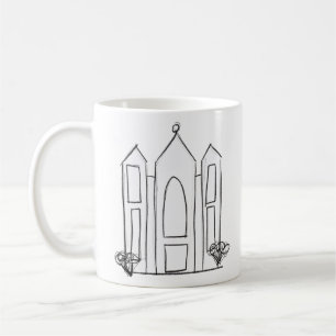 LDS Salt Lake City Temple eenvoudig modern mormon Koffiemok