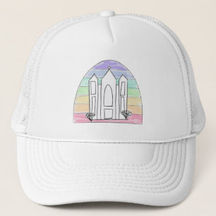 LDS Salt Lake City Temple rainbow sunset mormon Trucker Pet