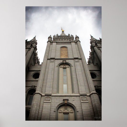 LDS Salt Lake City, UT Temple poster - grand (Devant)