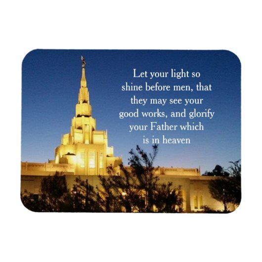 LDS Temple Magnet (Horizontal)
