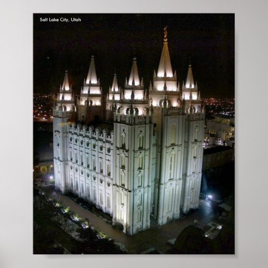LDS Temple, Salt Lake City, Utah Poster (Voorkant)