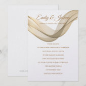 LDS Temple Wedding Invitation-The Veil Kaart (Voorkant / Achterkant)