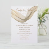 LDS Temple Wedding Invitation-The Veil Kaart (Staand voorkant)