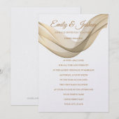 LDS Temple Wedding Invitation-The Veil Kaart (Voorkant / Achterkant)