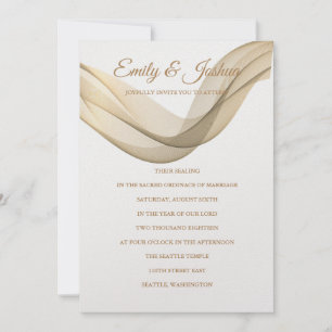LDS Temple Wedding Invitation-The Veil Uitnodiging