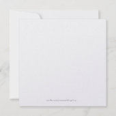 LDS Temple Wedding Reception Invitation-The Veil Kaart (Achterkant)