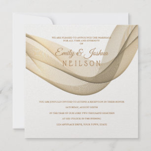 LDS Temple Wedding Reception Invitation-The Veil Kaart