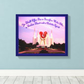 LDS Washington D.C. Temple Canvas Afdruk (Insitu (Houten vloer))