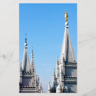lds zout meer stad tempple angel moroni briefpapier