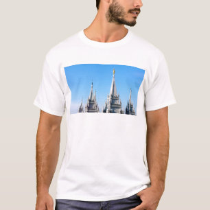 lds zout meer stad tempple angel moroni t-shirt