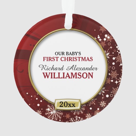 Le 1er Noël du Bébé Red Frame (dos)