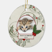 Le 1er ornement de Noël des chatons (Gauche)