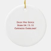 Le 1er ornement de Noël des chatons (Dos)