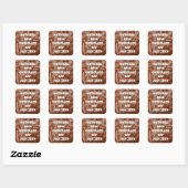 Le 28 juillet est Milk Chocolate Jour Fun Sticker (Feuille)