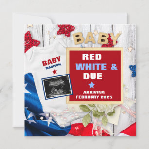 Le 4 juillet Faire-part de grossesse numérique