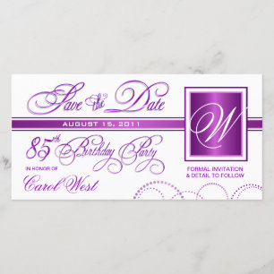 le 85th anniversaire - sauvez le faire-part de