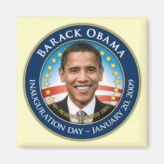 Le aimant inaugural d'Obama (Devant)