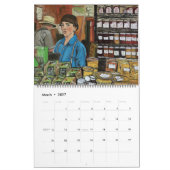 Le "art réunit le calendrier mural 2018 de (Mar 2027)