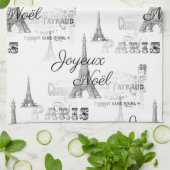 Le B&W Paris Joyeux Noel Serviette de cuisine de N (Plié)