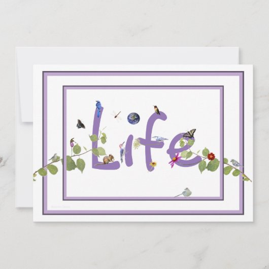 Le Baby shower de la nature : invitation (Devant)