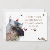 Le Baby shower de la nature : invitation (Devant)