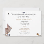 Le Baby shower de la nature : invitation (Dos)