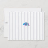 Le baby shower de nuage de cartes de Merci (Dos)