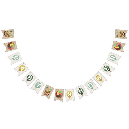 Le BABY SHOWER Nursery ajouter le nom aux drapeaux (Tout)