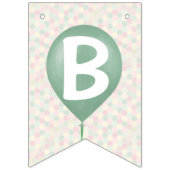 Le BABY SHOWER Nursery ajouter le nom aux drapeaux (Troisième drapeau)