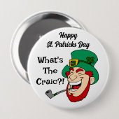 Le badge de la journée de St. Patricks "quelle est (Devant & derrière)