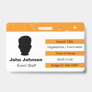 Le badge d'événement est personnalisable.