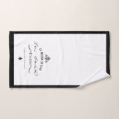 Le Bain Black Boarder (Serviette à main)