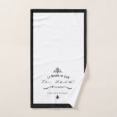 Le Bain Black Boarder Bad Handdoek (Handdoek)