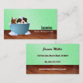 Le bain moussant poursuit des cartes de visite (Devant / Derrière)