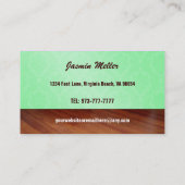 Le bain moussant poursuit des cartes de visite (Dos)