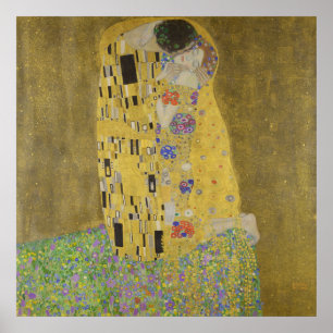 Le baiser de Gustav Klimt - poster