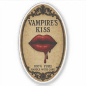 Le Baiser du Vampire - Étiquette de Pharmacie aux (Devant)