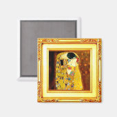 Le Baiser, l'art par Gustav Klimt Magnet (Recto/Verso)