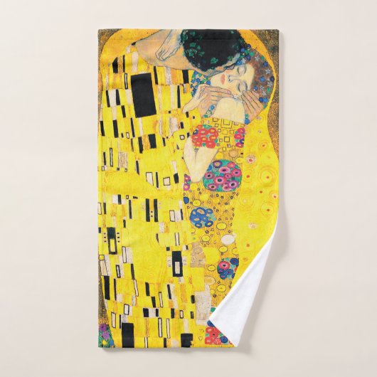 Le baiser par Gustav Klimt (Serviette à main)