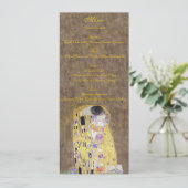 Le baiser par le menu d'or de mariage de Klimt (Debout devant)