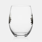 Le Baiser, Verre à Vin sans Pied pour Mariage / An (Droite)