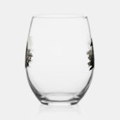 Le Baiser, Verre à Vin sans Pied pour Mariage / An (Gauche)