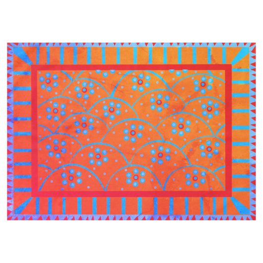 Le Baja fleurit sa nappe Vintage (Devant (Horizontal))