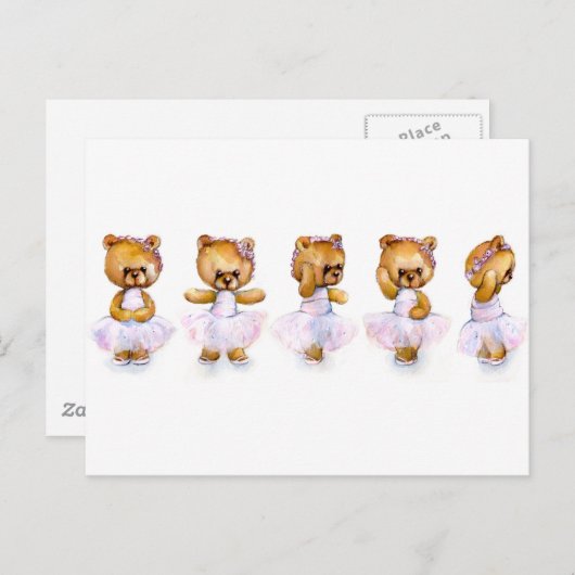 Le ballet fait un pas carte postale (Devant / Derrière)