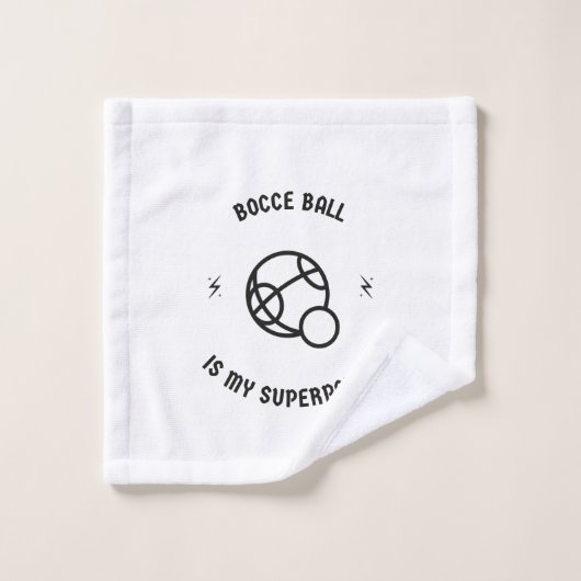 Le ballon de bascule est ma superpuissance (Gant de toilette)