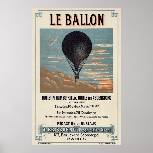 Le Ballon Poster (Voorkant)